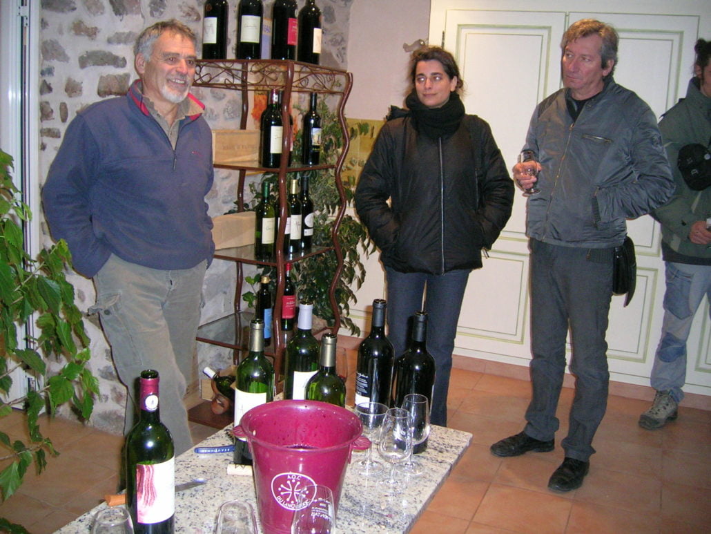 rencontre avec le vigneron lors de la visite de domaine